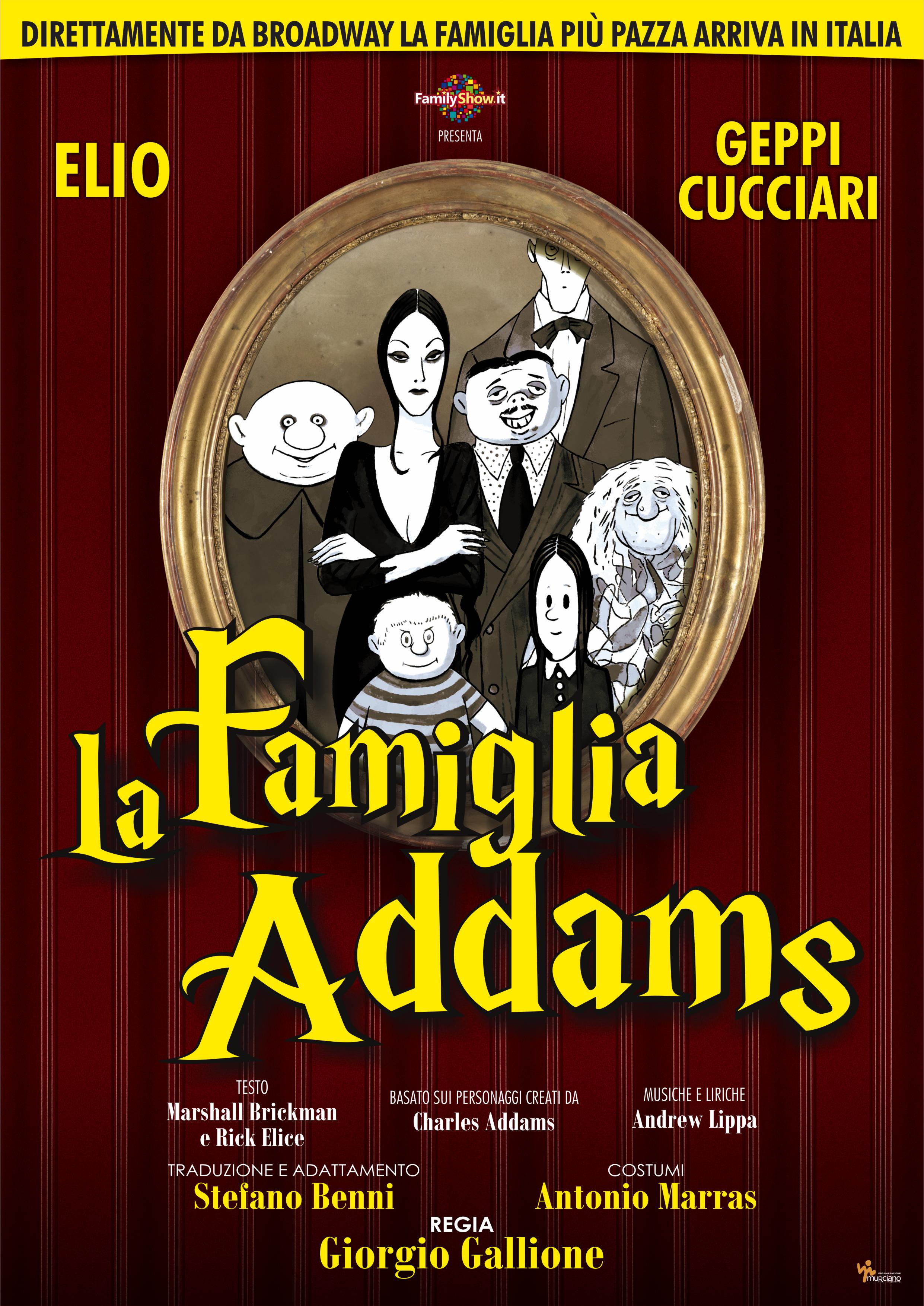 Elio & Geppi Cucciari - La Famiglia Addams - locandina ufficiale