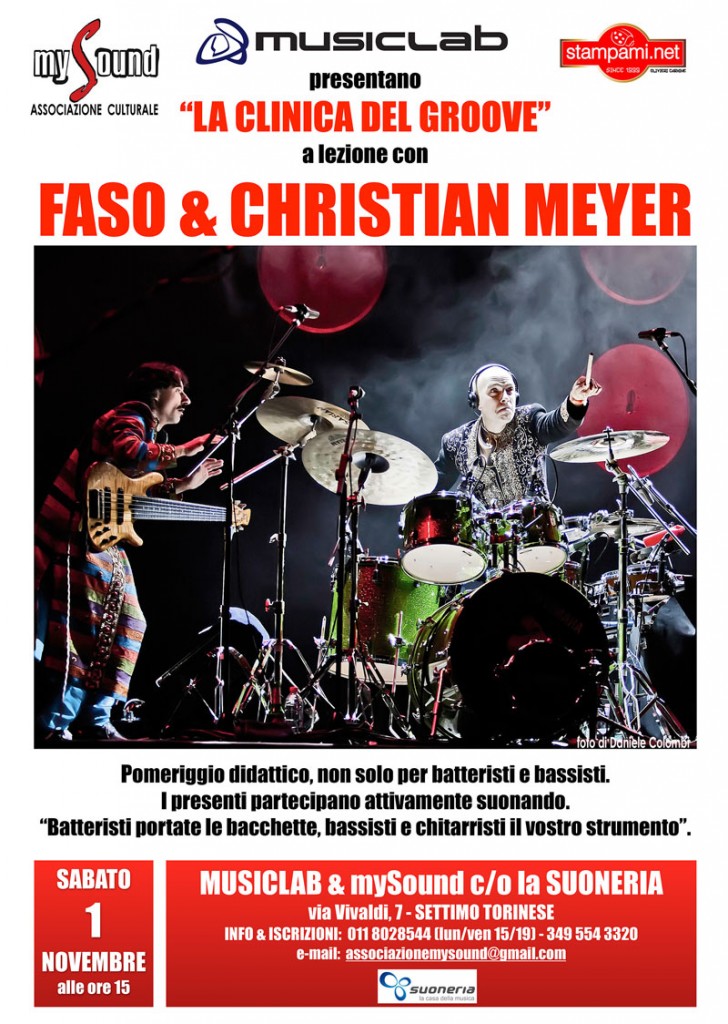 Faso e Christian Meyer - La clinica del groove - locandina ufficiale