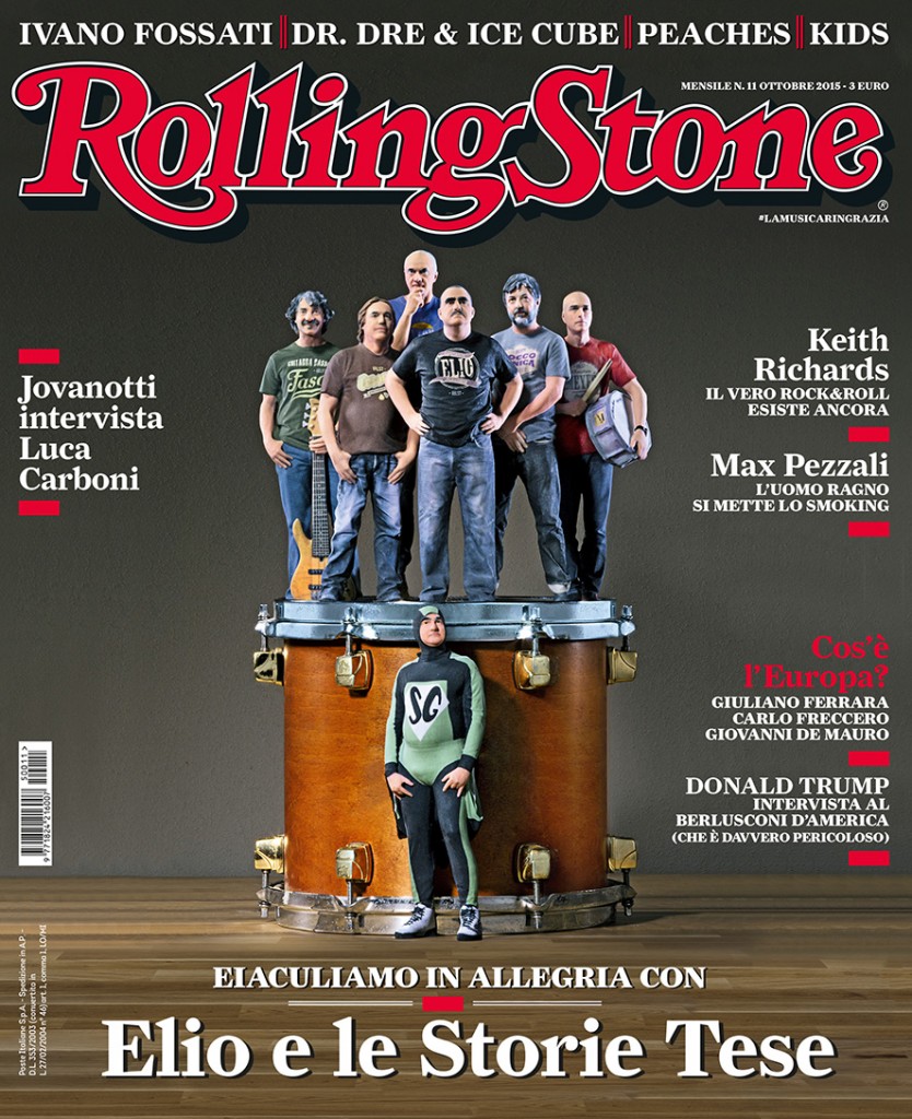 Elio e le Storie Tese sulla copertina di Rolling Stone - ottobre 2015