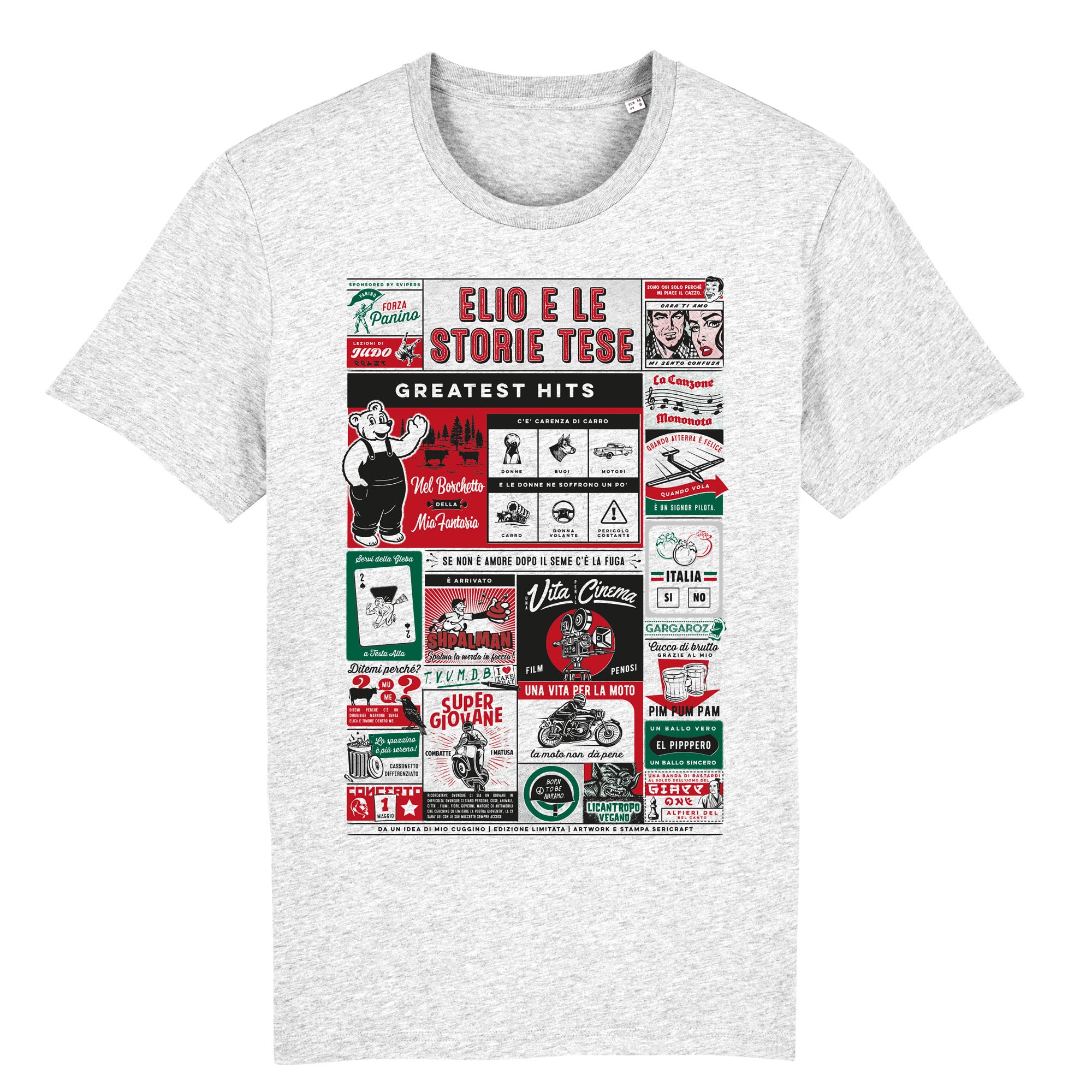 T-shirt Storia Simbolo - Gildan, 100% Cotone, Taglie S-XXL, Stampa Flessibile