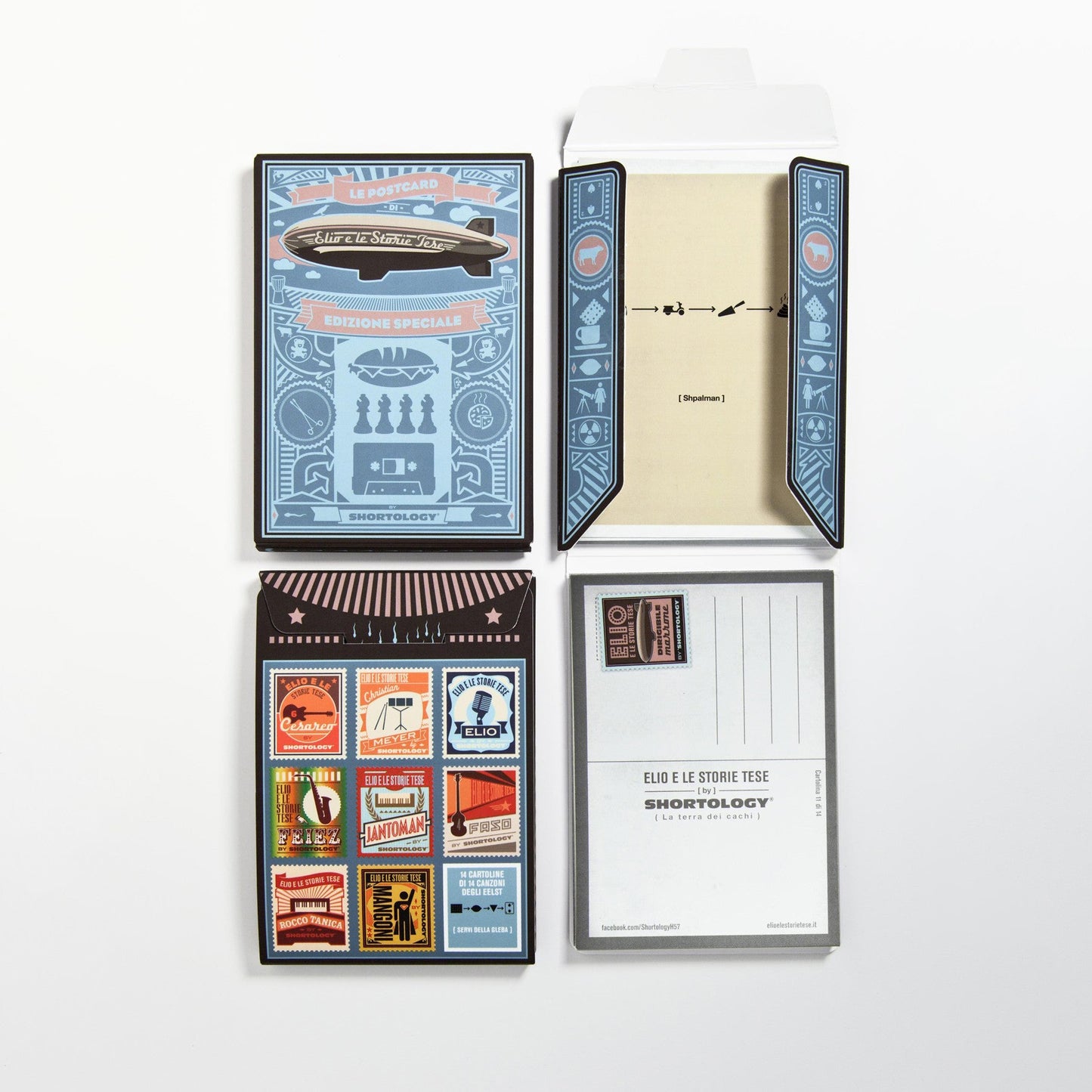 EelST e Shortology: il set di cartoline