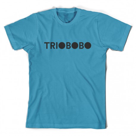 T-shirt Trio Bobo Logo - azzurra